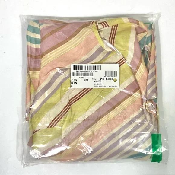 *SOLD* Zimmermann Halliday Stripe Bias Cut Long Sleeve Linen Maxi Dress US 8 NWT - Picture 7 of 15